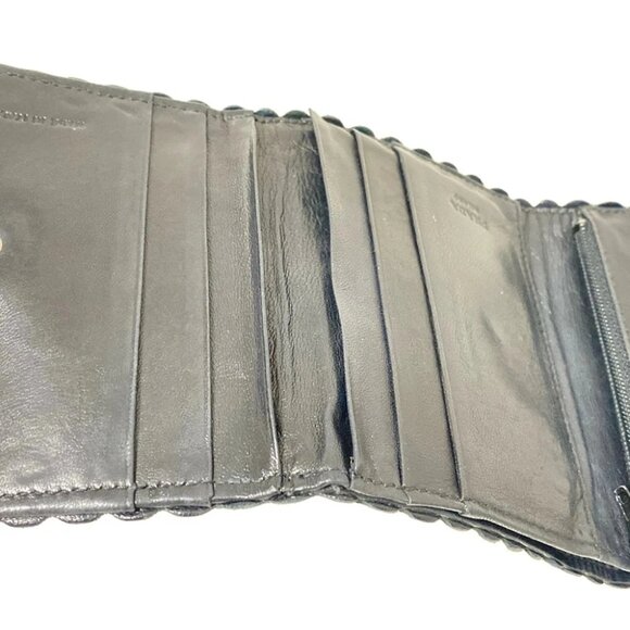 Auth PRADA - M613 Black Nylon Leather Trifold Wallet - Picture 7 of 9